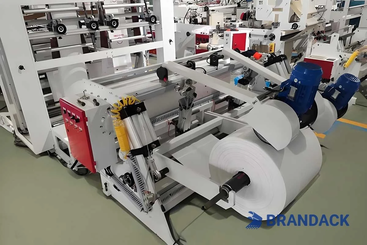 M&aacute;quina autom&aacute;tica de fabrica&ccedil;&atilde;o de sacolas pl&aacute;sticas de alta velocidade