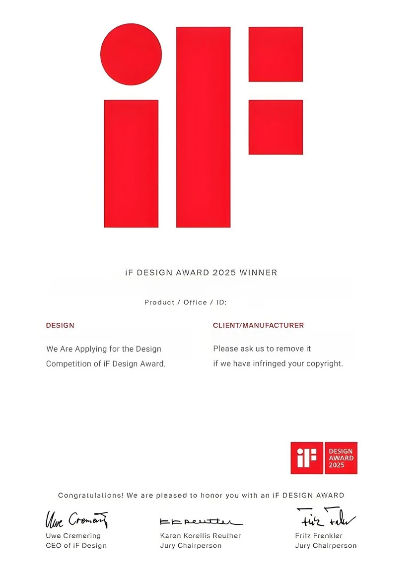 iF Design Award para inscri&ccedil;&atilde;o em 2025