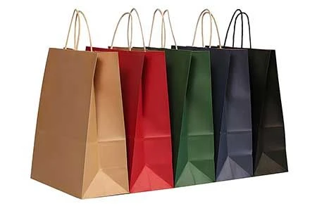 Saco de compras de papel personalizado - Sacos de compras de marca sob medida